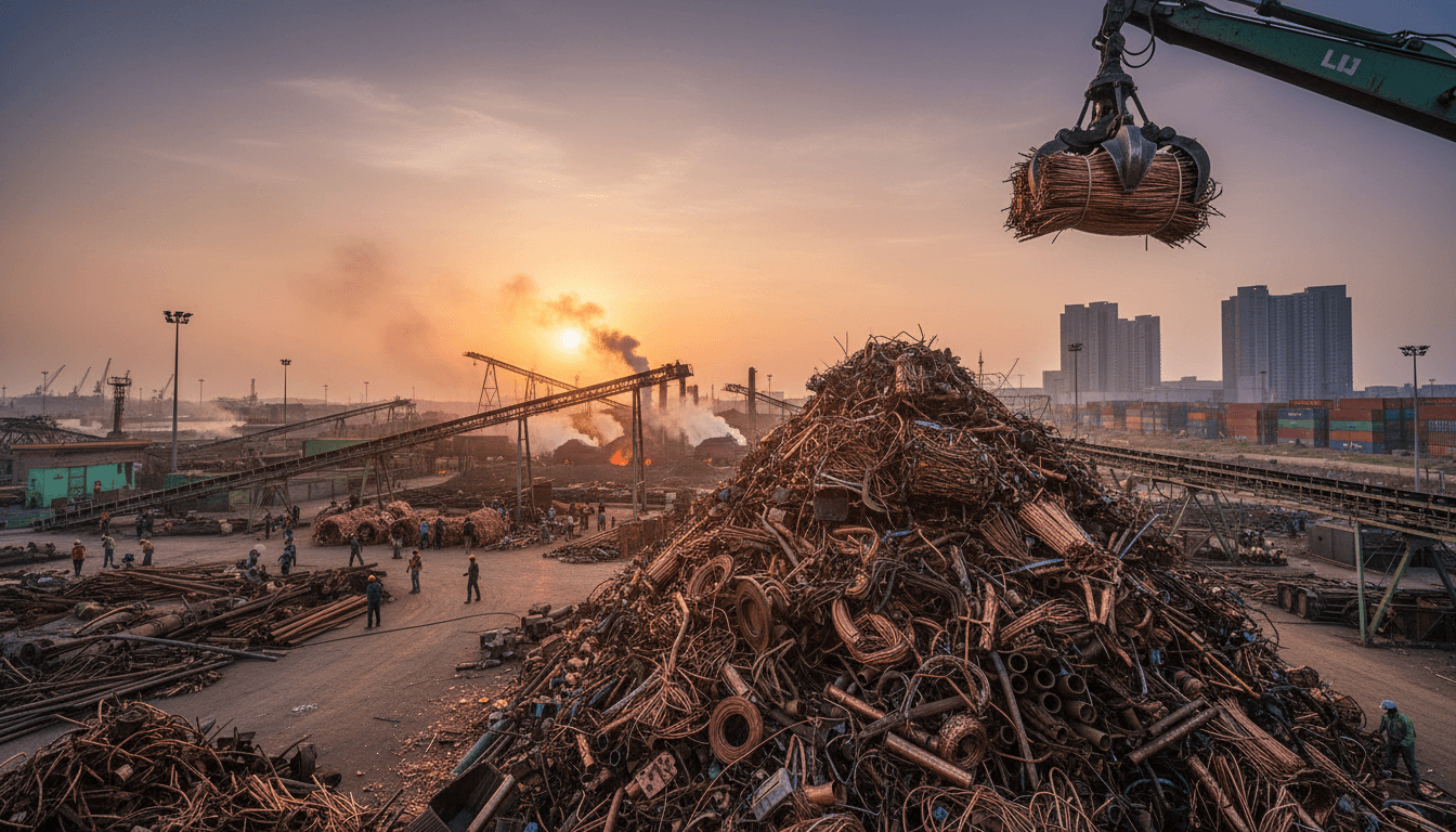 Editorial image for “Copper Rate Near Record High: Who Profits, Who Pays?”, illustrating copper.