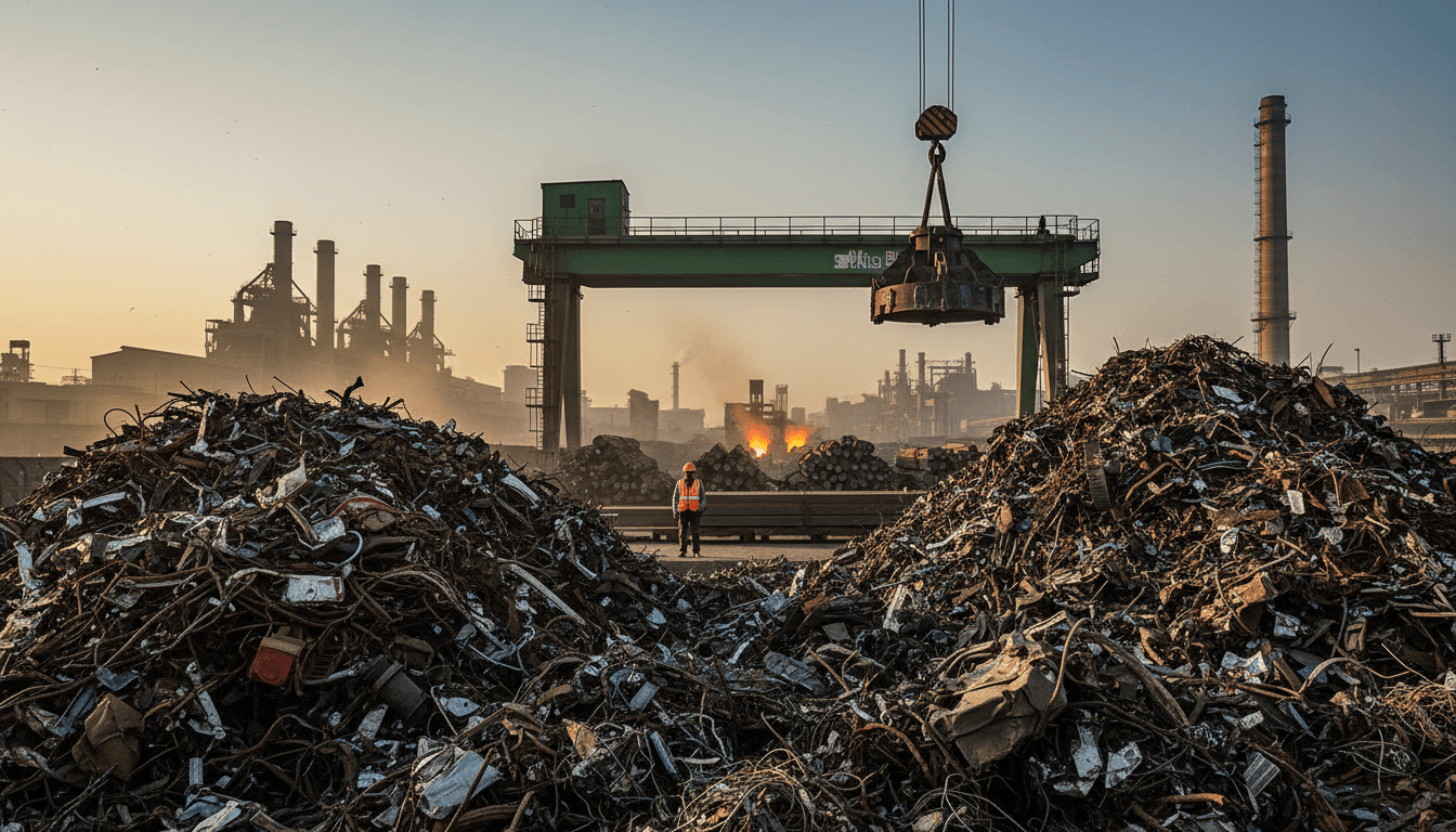 Editorial image for “Steel Prices Jump ₹2,000/Tonne. Here’s What It Means for Your Scrap Bhaav.”, illustrating ferrous.